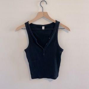 Cropped Henley tank top!